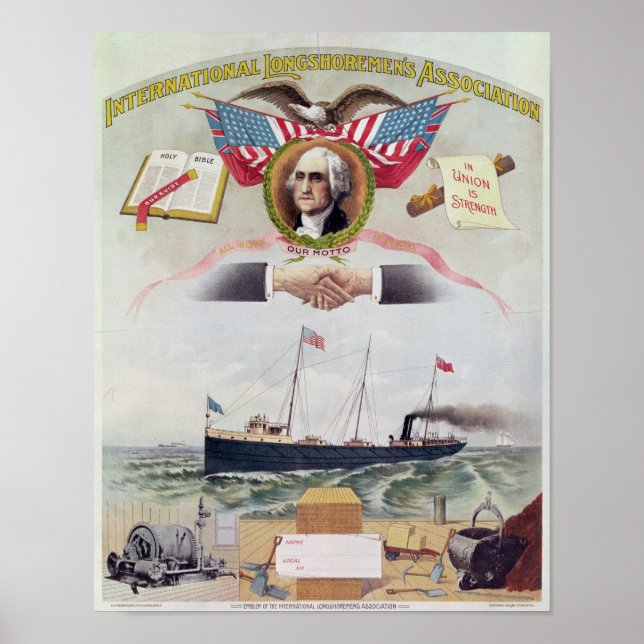 Affiche L'Association internationale des débardeurs (Devant)