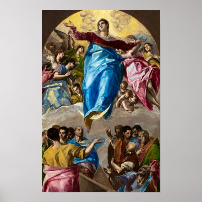 Affiche L'Assomption de la Vierge par El Greco (Devant)