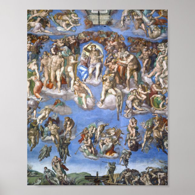 Affiche Last Judment From The Sistine Chapel By Michelan (Devant)