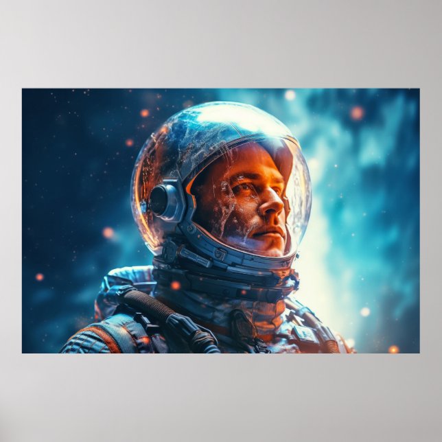 Affiche L'astronaute dans le monde entier Dimension fantas (Devant)