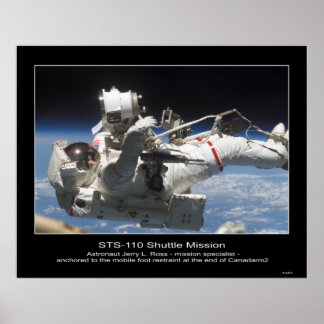 Affiche L'astronaute Jerry L. Ross ancré à la Mobile