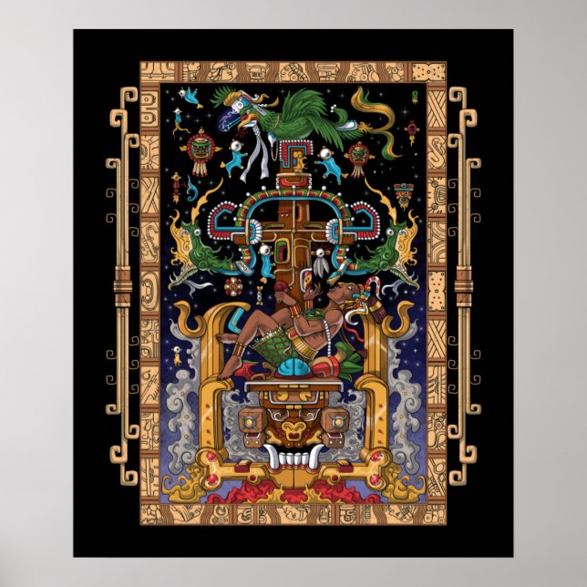 Affiche L'astronaute maya King Pakal (Devant)