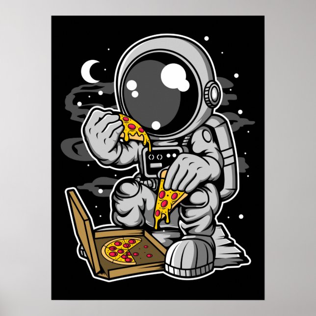 Affiche L'astronaute Pizza (Devant)