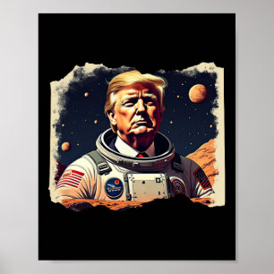 Affiche L'astronaute Trump Occupe l'exploration spatiale d