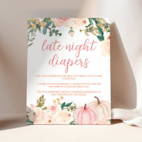 Late Night Diapés Signer Petit Baby shower Citroui