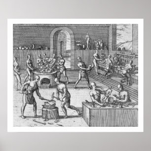 Affiche L'atelier des orfèvres d'Atahualpa à Quito, f