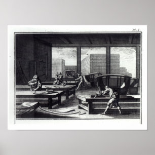 Affiche L'atelier du menuisier