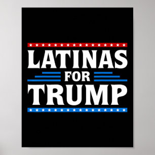 Affiche Latinas Pour Trump Élection 2024 Vote Femmes Latin