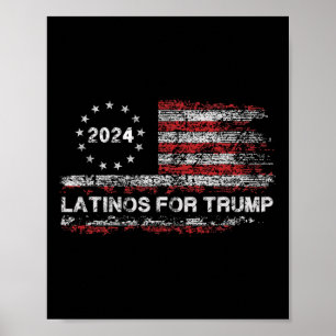 Affiche Latinos Pour Trump - Élection Présidentielle Trump