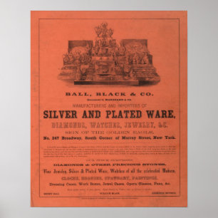 Affiche L'atlas américain de Colton de doublure