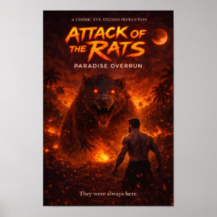 Affiche L'Attaque des rats — Le Paradis envahi