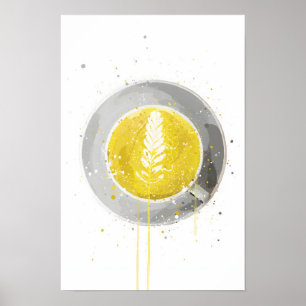 Affiche Latte au curcuma