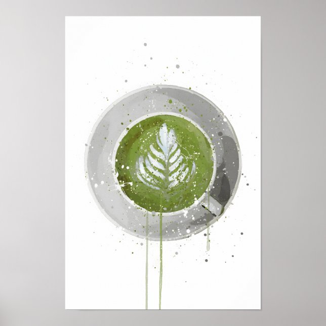 Affiche Latte au matcha (Devant)
