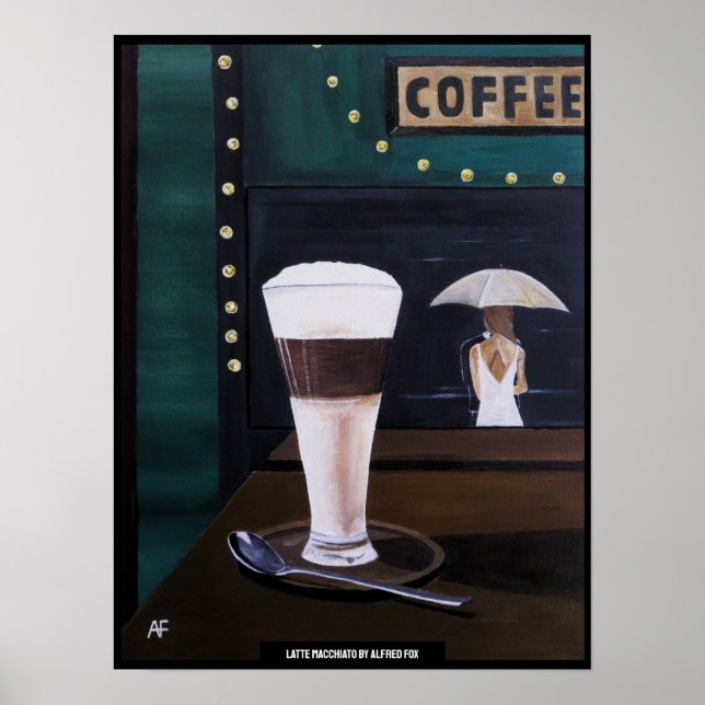 Affiche Latte Macchiato Painting by Alfred Fox (Devant)