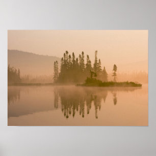 Affiche L'aube est agitée sur East Inlet, Pittsburg, New 