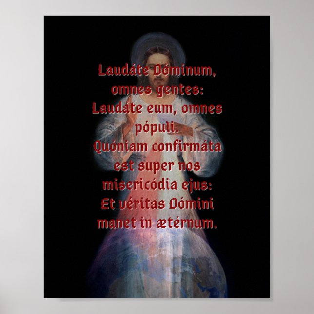 Affiche Laudáte Dominum Médium d'impression (Devant)