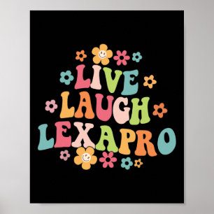 Affiche Laugh Lexapro Thérapiste Super en santé mentale An