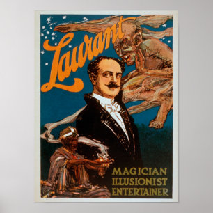 Affiche Laurant Magicien, Illusionniste, Entertainer Magic