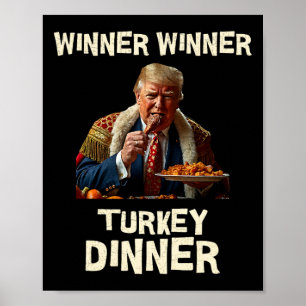 Affiche Lauréat Dîner Turquie Dîner Thanksgiving Donald Tr