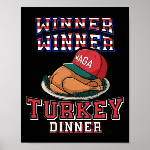 Affiche Lauréat Dîner Turquie Trump Thanksgiving Hum