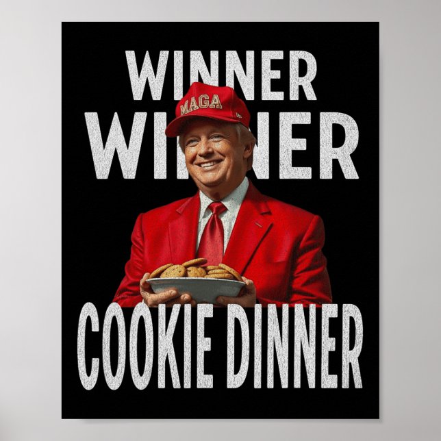 Affiche Lauréat du dîner Cookie Dinner Funny Trump 2024 47 (Devant)