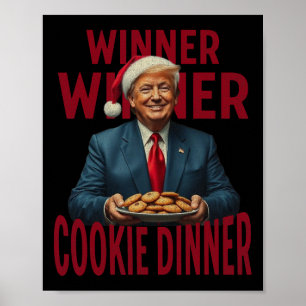 Affiche Lauréat du dîner Cookie Dinner Funny Trump 2024 47