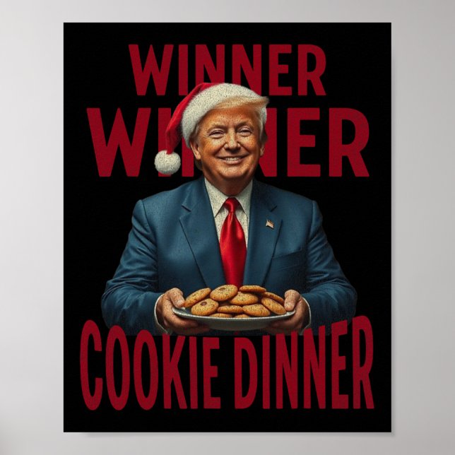 Affiche Lauréat du dîner Cookie Dinner Funny Trump 2024 47 (Devant)