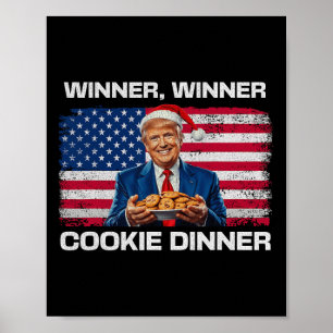 Affiche Lauréat du dîner Cookie Dinner Funny Trump 2024 47
