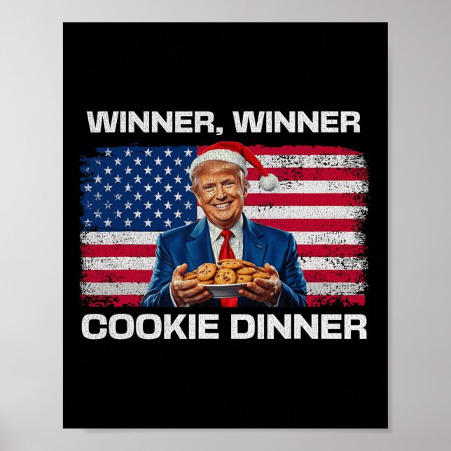 Affiche Lauréat du dîner Cookie Dinner Funny Trump 2024 47 (Devant)