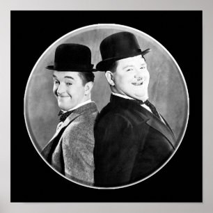 Affiche LAUREL AND HARDY Stan Laurel et Oliver Hardy in t