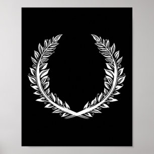 Affiche Laurel Wreath Tattoo Art Pour Les Gagnants Au Prix