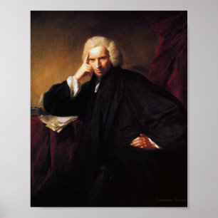 Affiche Laurence Sterne (peinture de Sir Joshua Reynolds)