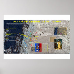 Affiche L'autel de Moïse - mont Sinaï