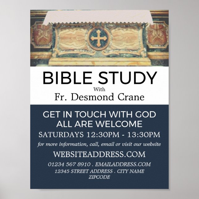 Affiche L'Autel du Panthéon, Rome, Classe de la Bible chré (Devant)