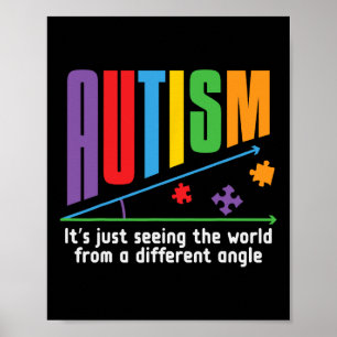 Affiche L'autisme, c'est juste voir le monde sous un angle