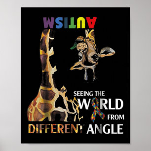 Affiche L'Autisme De La Girafe Voir Le Monde De Différents