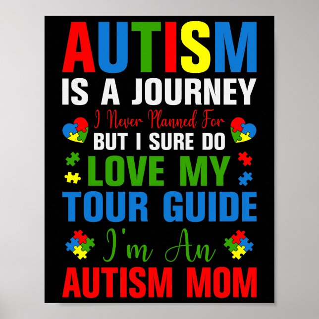 Affiche L'Autisme Est Un Voyage Pour Lequel Je N'Ai Jamais (Devant)