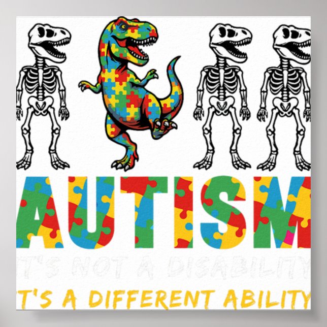 Affiche L'autisme n'est pas un handicap, c'est une capacit (Devant)