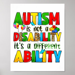 Affiche L'autisme n'est pas un handicap, c'est une capacit