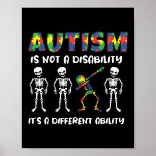Affiche L'autisme n'est pas un handicap C'est une capacité