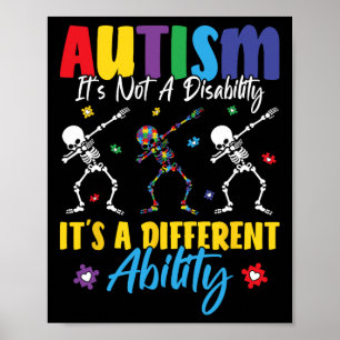 Affiche L'autisme n'est pas un handicap C'est une capacité