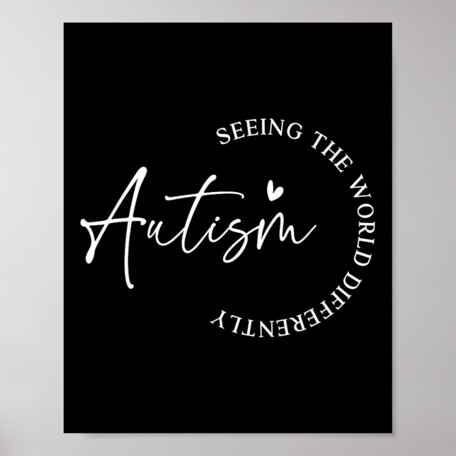 Affiche L'Autisme Voit Le Monde Différemment L'Autisme (Devant)