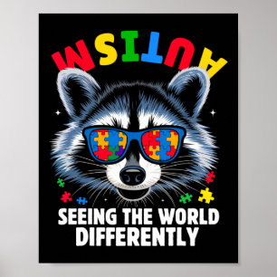 Affiche L'autisme Voit Le Monde Différemment Sensibilisati
