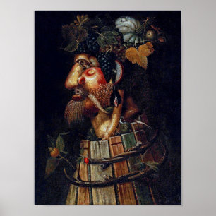 Affiche L'automne, Arcimboldo