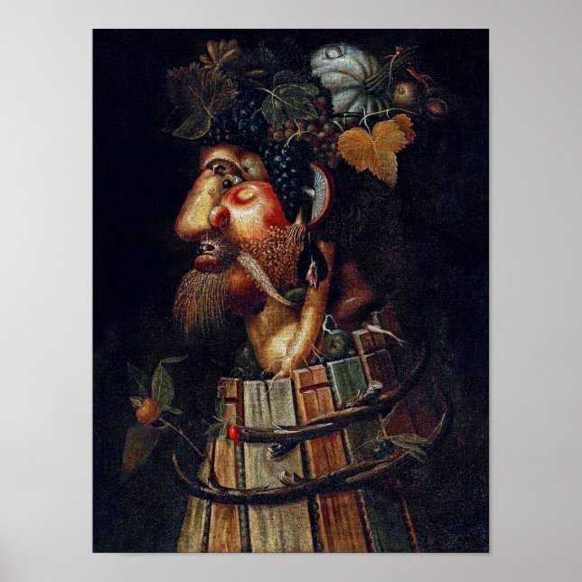 Affiche L'automne, Arcimboldo (Devant)