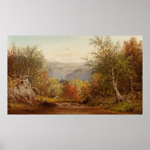 Affiche L'automne dans les Catskills – Charles W. Knapp