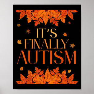 Affiche L'automne dernier de l'autisme