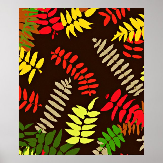 Affiche L'automne quitte l'art Motif (Devant)
