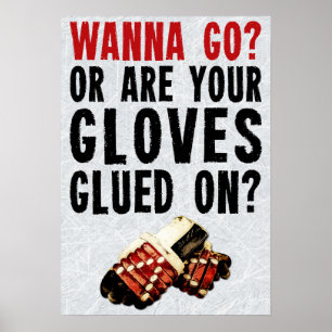 Affiche L'autorité d'hockey veulent aller