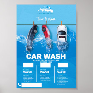 Affiche Lavage de voiture